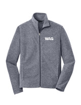 Port Authority Heather Microfleece Full-Zip Jacket