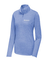 Ladies Triblend Wicking 1/4 Zip Pullover