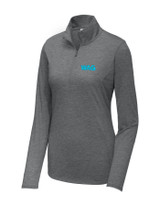 Ladies Triblend Wicking 1/4 Zip Pullover