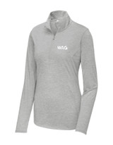 Ladies Triblend Wicking 1/4 Zip Pullover