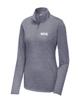 Ladies Triblend Wicking 1/4 Zip Pullover