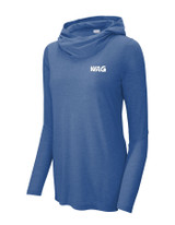 Ladies PosiCharge ® Tri-Blend Wicking Long Sleeve Hoodie