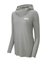 Ladies PosiCharge ® Tri-Blend Wicking Long Sleeve Hoodie