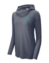 Ladies PosiCharge ® Tri-Blend Wicking Long Sleeve Hoodie