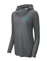 Ladies PosiCharge ® Tri-Blend Wicking Long Sleeve Hoodie
