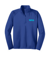 Tall Sport-Wick Stretch 1/2-Zip Pullover