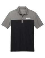 Port Authority Fine Pique Blend Blocked Polo