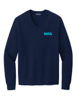 Brooks Brothers Cotton Stretch V-Neck Sweater