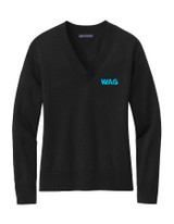 Brooks Brothers Women's Cotton Stretch V-Neck Sweater