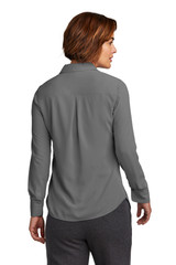 Brooks Brothers Women's Full-Button Satin Blouse