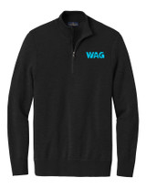 Brooks Brothers Washable Merino Birdseye 1/4-Zip Sweater