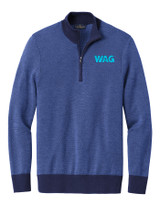 Brooks Brothers Washable Merino Birdseye 1/4-Zip Sweater