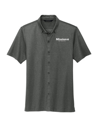 MERCER+METTLE Stretch Pique Full-Button Polo