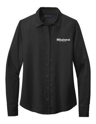 Brooks Brothers Women's Full-Button Satin Blouse