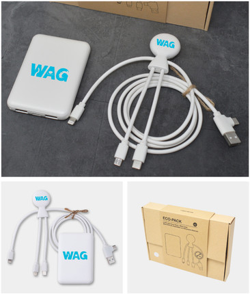 Eco-Pack Sustainably Made Cable & Charger Set