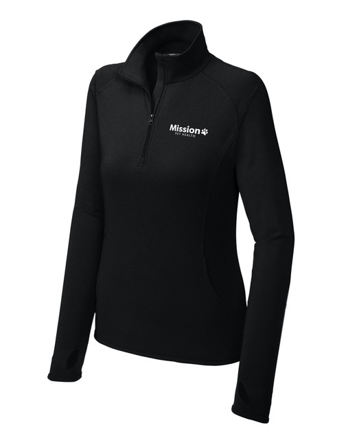 Sport-Tek Ladies Sport-Wick Stretch 1/2-Zip Pullover
