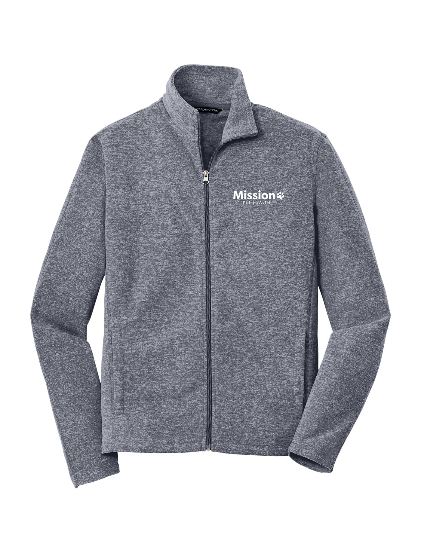 Port Authority Heather Microfleece Full-Zip Jacket