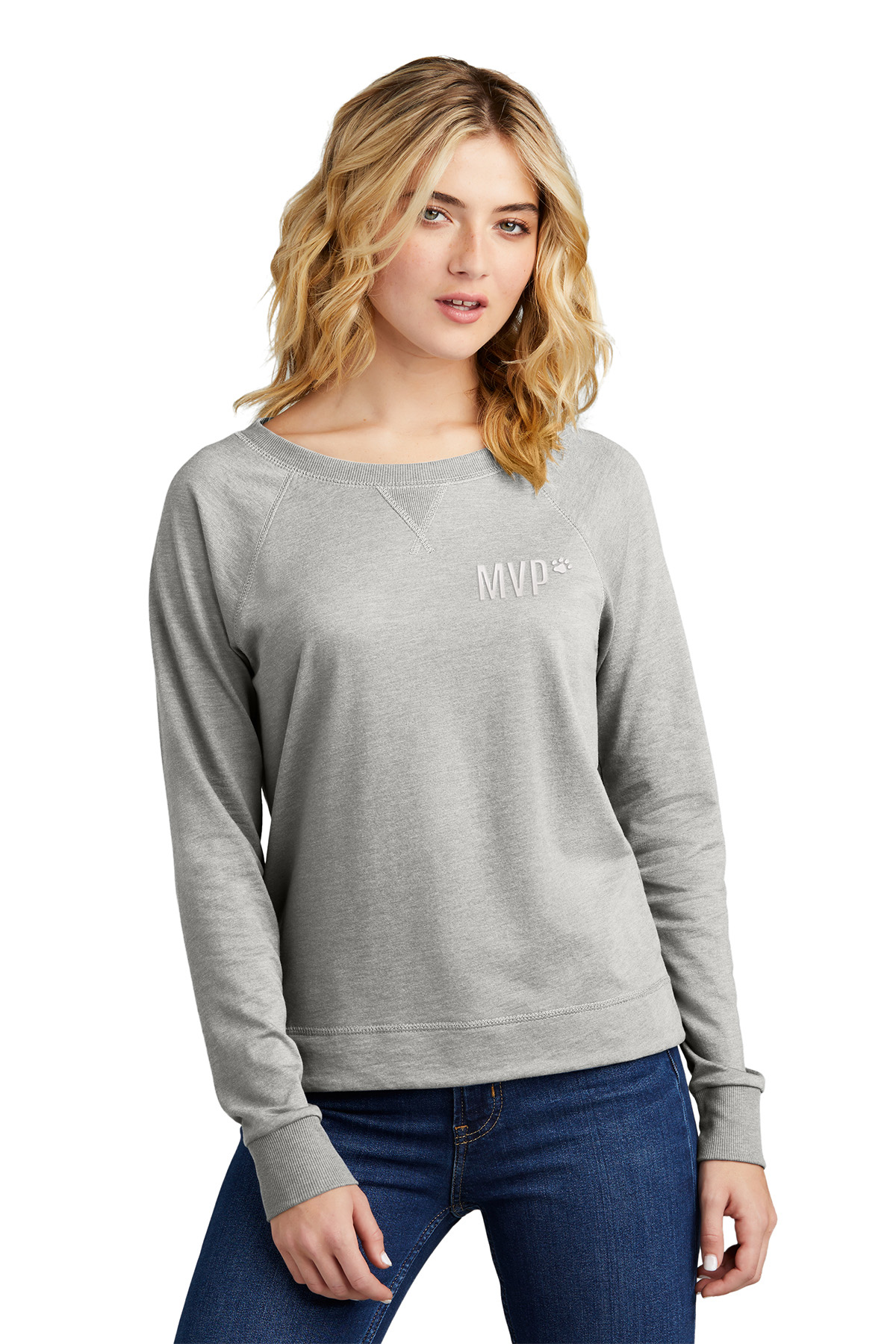 District® Women's Featherweight French Terry™ Long Sleeve Crewneck