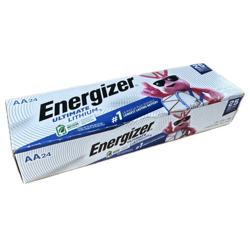Energizer Ultimate Lithium AA Batteries 24 Pack – longest lasting AA lithium batteries for flashlights, trail cameras, security sensors and emergency gear