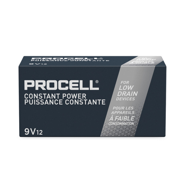 Duracell Procell Constant 9 Volt Alkaline Batteries - 12 pack