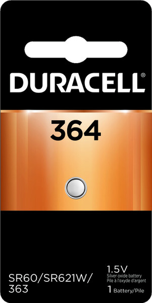 364 Duracell 1.5V Silver Oxide Button Cell Battery