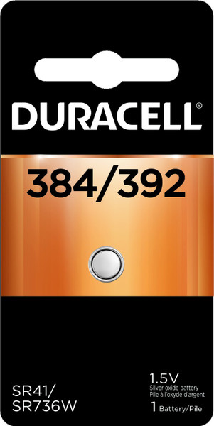 384/392 Duracell 1.5V Silver Oxide Button Cell Battery