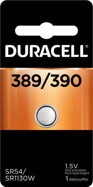 389/390 Duracell 1.5V Silver Oxide Button Cell Battery