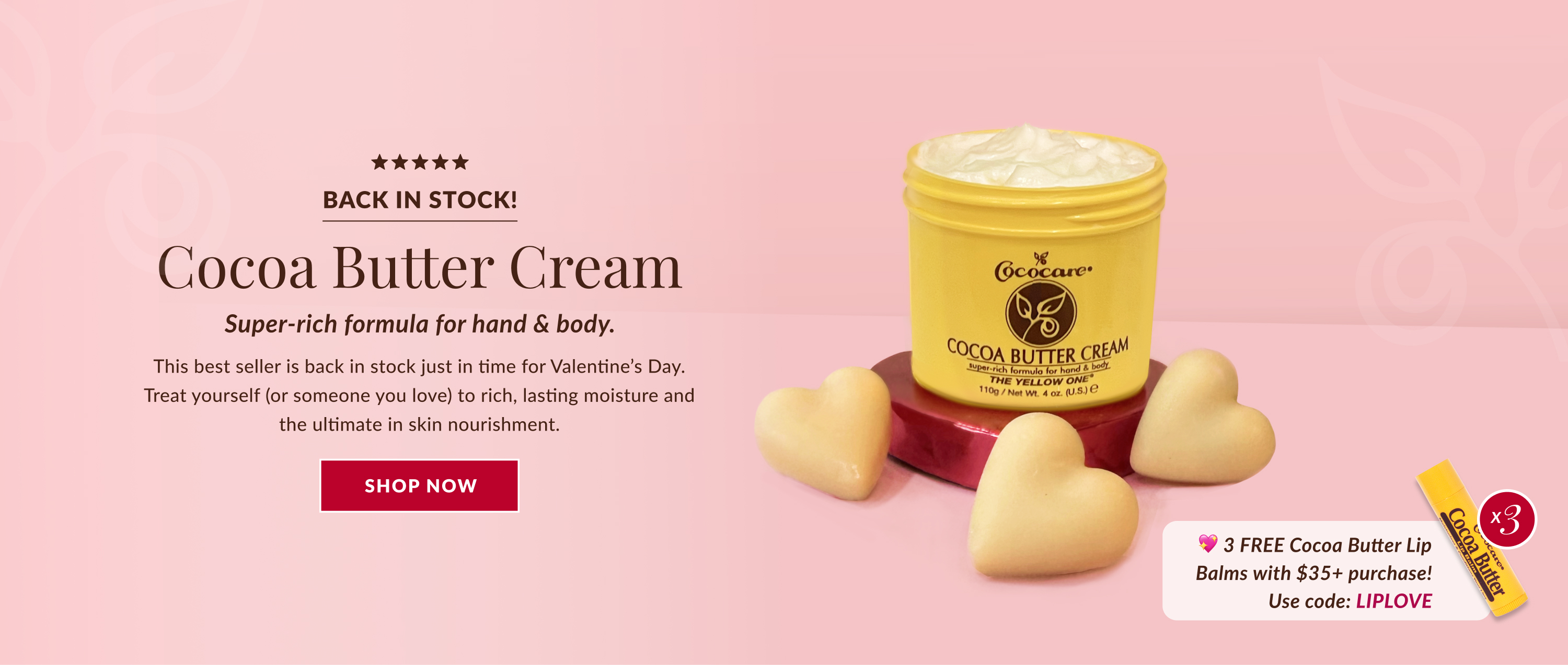 Cocoa Butter Cream Back In Stock