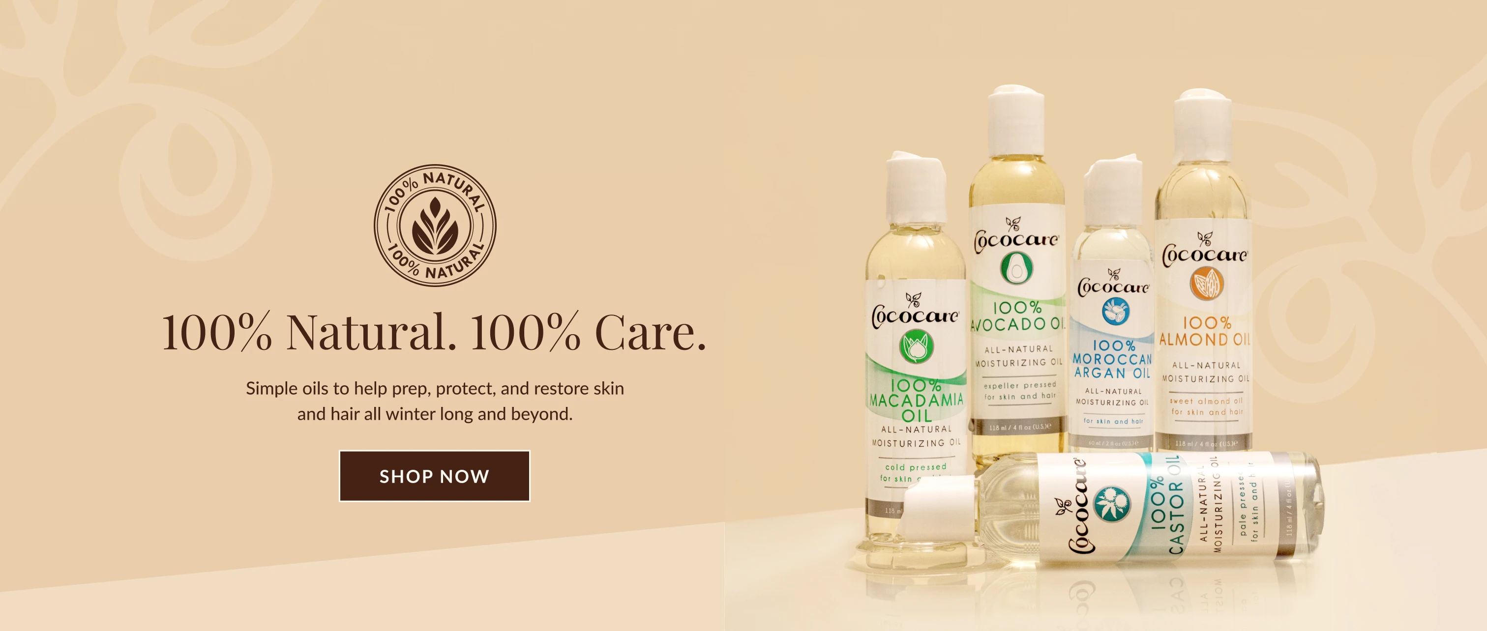 100% Natural. 100% care