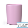 30cl Lucy Matt Pink Candle Glass