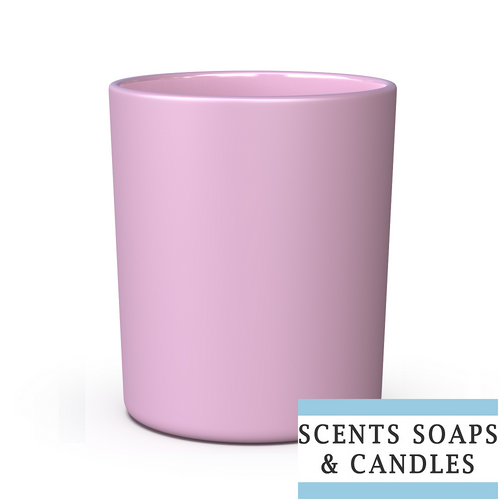 20cl Karen Matt Pink Candle Glass