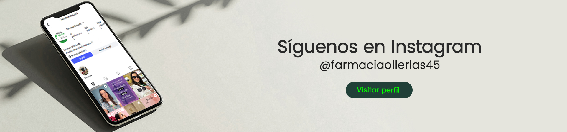 Síguenos en Intagram ¡No te pierdas las novedades!