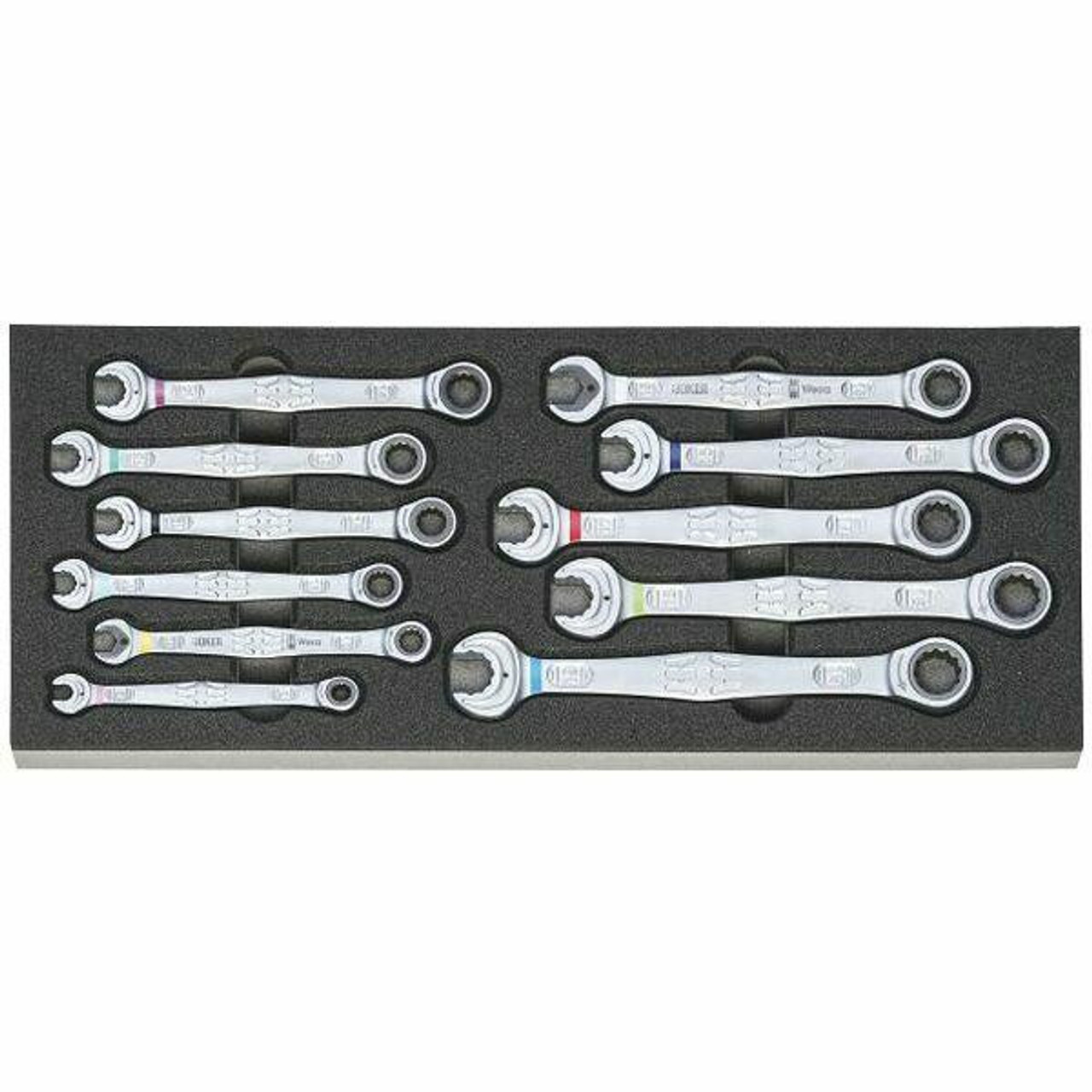wera ヴェラ JOKER ジョーカー 8,10,12,13,14,17 Wera Joker Set Ratcheting Combination Wrench Set - 11 Piece