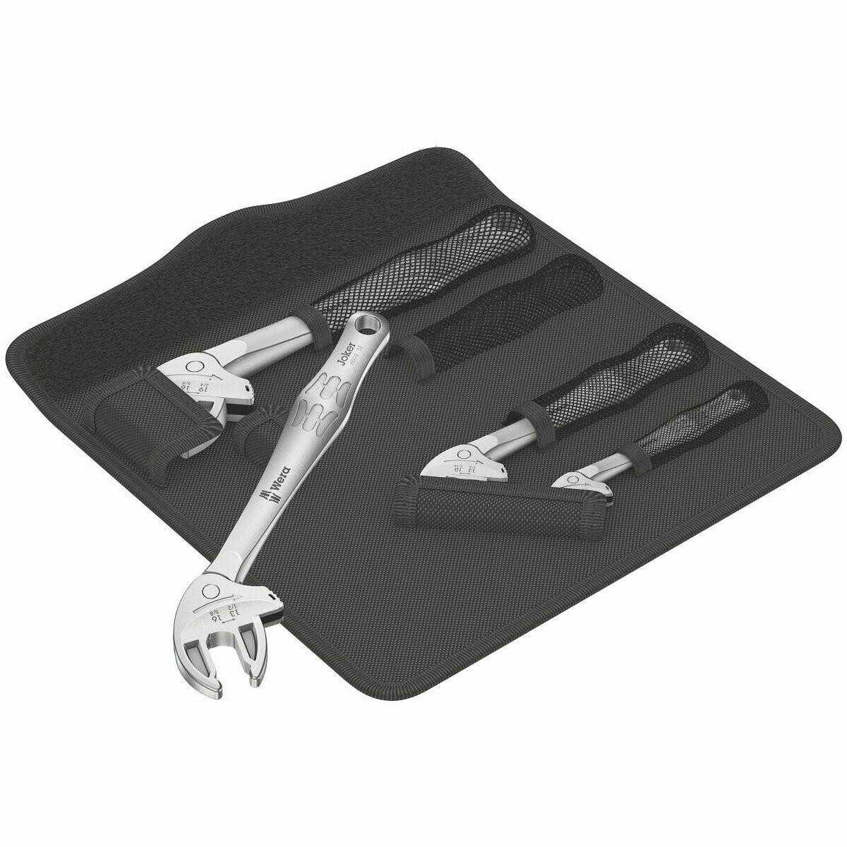 Wera Joker 4 Piece Self-Setting Wrench Set in Tool Roll
