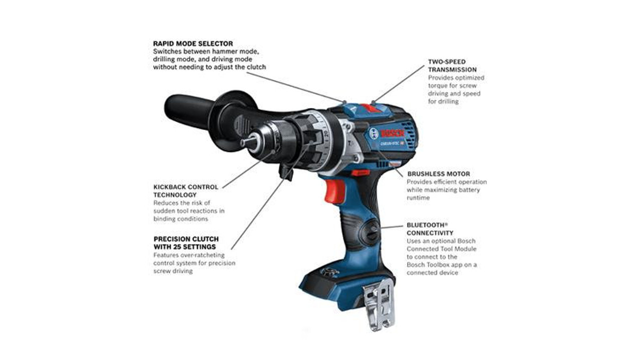 Bosch 18V Brushless Connected-Ready Brute Tough 1/2 In. Hammer