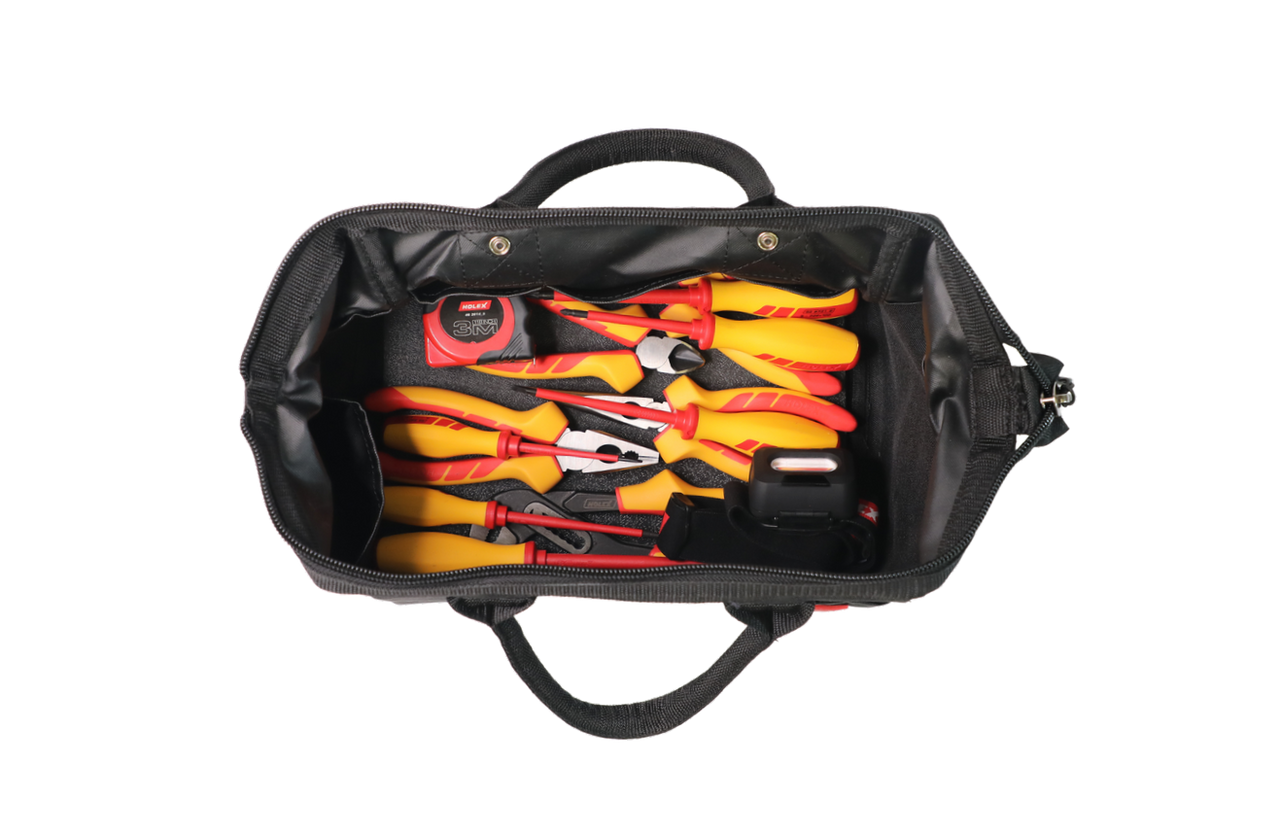 Husky 3 Tool Bag Combo Set -12 inch 15 Inch and 18 inch Bags Water