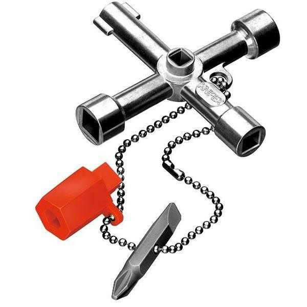 Knipex Control Cabinet Key Four Way Wrench