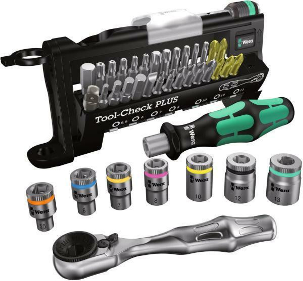 Wera Metric Bits Set “Tool-Check PLUS” with Drive Tool and Sockets