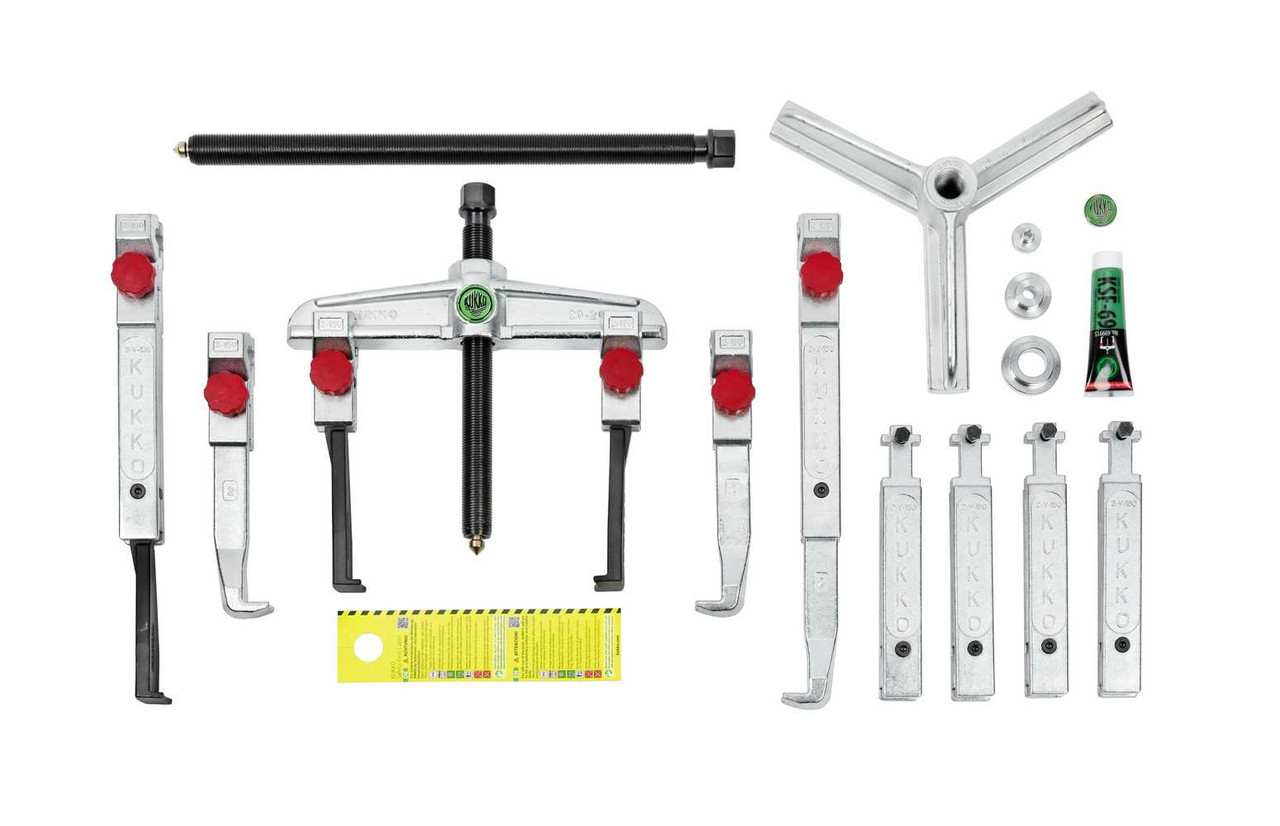 Kukko 2/3 Jaw Puller Set Two Different Pulling Hooks K-2030-20+S