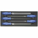Dick Engineer File Set in Rigid Foam Inlay, Set of 5