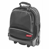 Holex Rolling Tool Backpack closed, handle down
