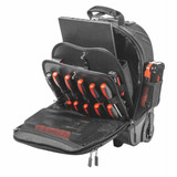 Holex Rolling Tool Backpack open with tools