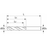 Holex Solid Carbide High-Performance Stub Drill Bit Holex 122501