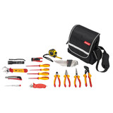 HOLEX Electrician's tool set, 24 pieces in electrician's case