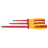 4062406059910 Holex Electrician’s Pozidriv screwdriver set of 3, fully insulated