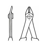 4062406395032 Garant Electronics side cutter for ferrous materials, without bevel 135 mm