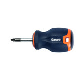 GARANT Screwdriver for Pozidriv, short, with 2-component Haptoprene handle