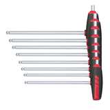 Holex Ball Point Hexagon Screwdriver with T-handle Side Drive Set of 8 Inch Sizes U62752 8
