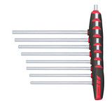 Holex Hexagon Screwdriver with T-handle Side Drive Set of 8 Inch Sizes U62753 8