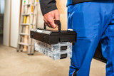 L-BOXX Mini with Opaque Lid, Stackable Tool and Accessory Storage in use at the jobsite